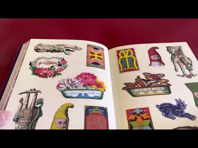 Antiquarian Sticker Book review and flip through for Junk Journals 