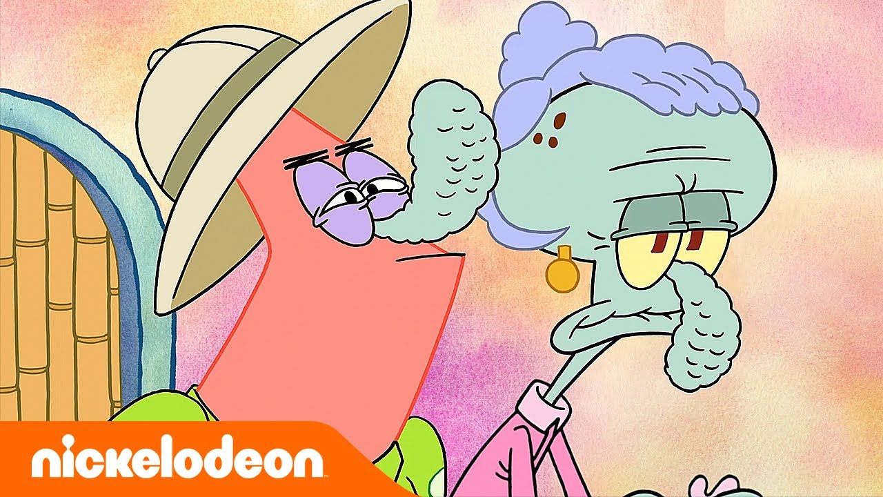 El show de Patricio Estrella | ¡La abuela de Calamardo apesta! |  Nickelodeon en Español - YouTube