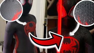 PUFFY PAINTING EVERY SINGLE Z PATTERN ON MY SPIDERMAN ACROSS THE SPIDERVERSE SUIT!