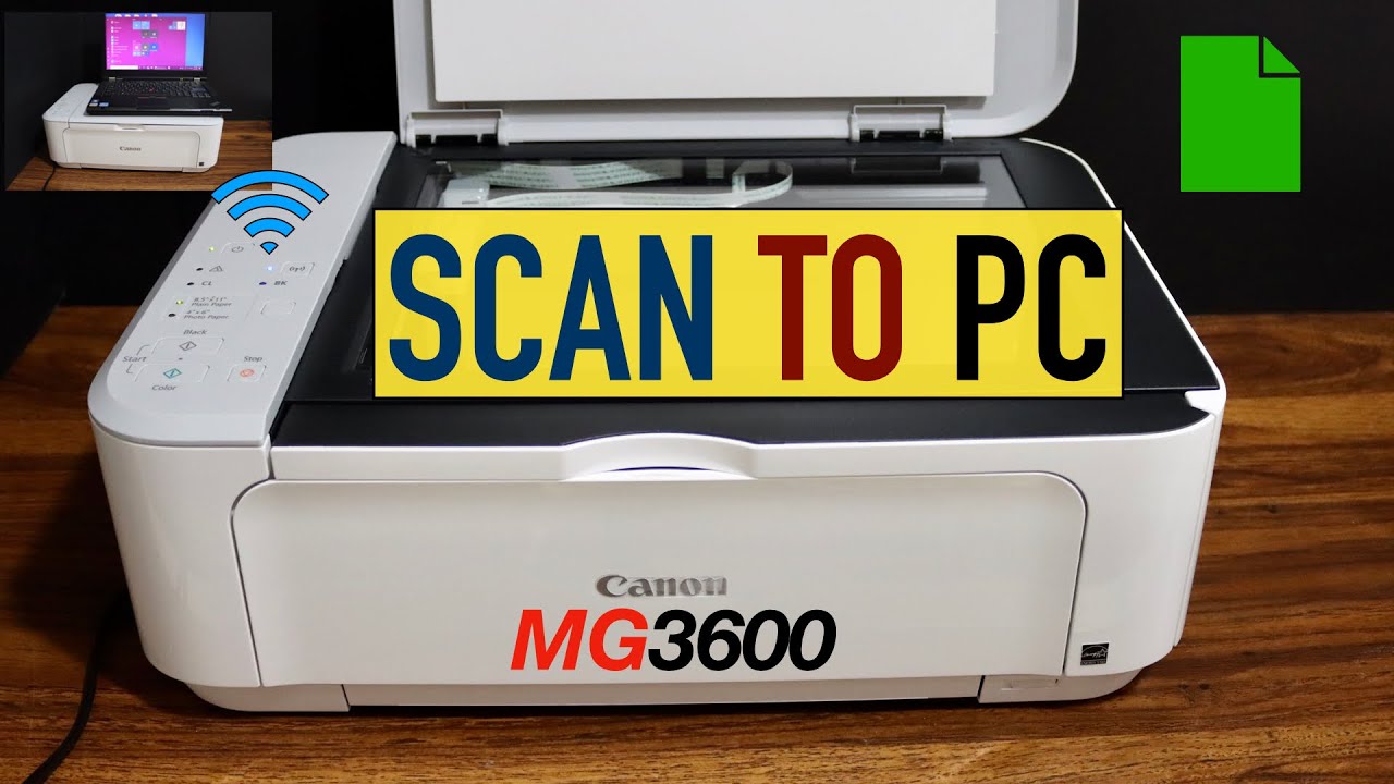 scan document from canon printer to computer