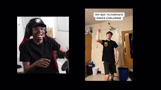ImDontai reacts to OkCron’s “Try Not To Fortnite Dance Challenge”