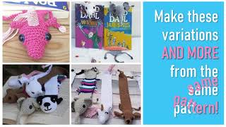 🆕Crochet Unicorn Bookmark Pattern Printable Template 👉 Popular Beginner Crochet Pattern Video