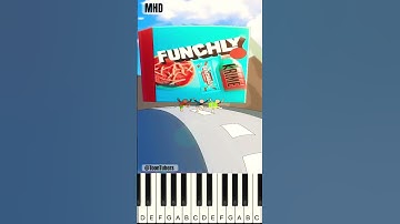 Mr.Beast Running With Bigger And Bigger Lunchlys @TheToonTubers - Piano Tutorial