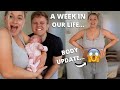 WEEK IN OUR LIFE WITH A NEWBORN | BODY UPDATE | James and Carys