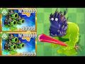 PvZ 2 Challenge - Super Plants Three Mega Gatling Pea Max Power Up Mastery Level 999999 vs Zombies