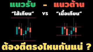 แนวรับ แนวต้าน forex ต้องตีที่ไส้เทียนหรือเนื้อเทียนกันแน่