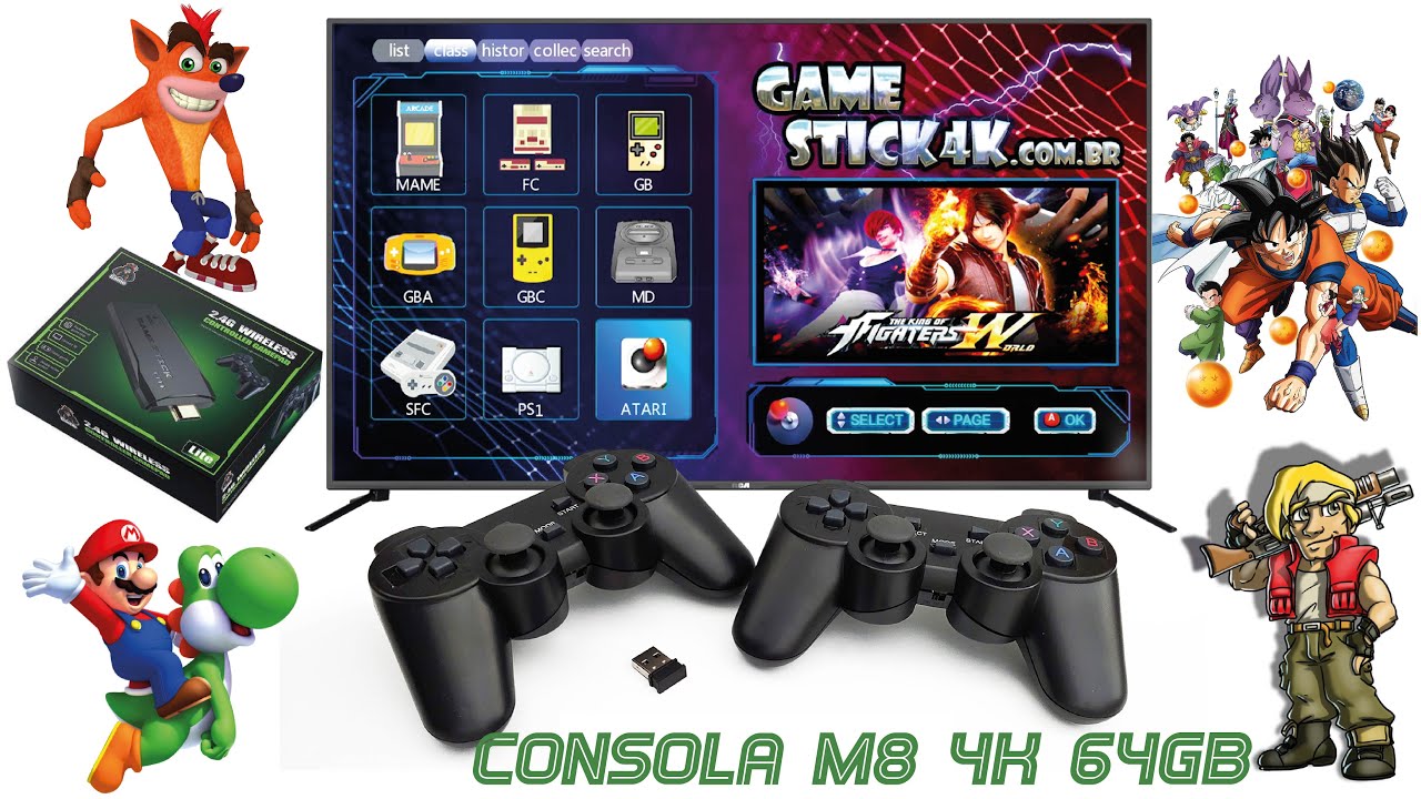 Mini Consola Stick 64Gb Hdmi 14.000 Juegos