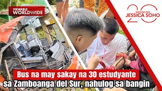 Bus Na May Sakay Na 30 Estudyante Sa Zamboanga Del Sur, Nahulog Sa Bangin Kapuso Mo, Jessica Soho