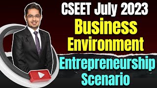 FREE CSEET Business Environment Online Classes | Lecture 1 | Entrepreneurship Scenario