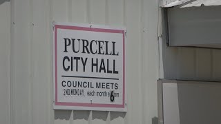 Jasper County Sheriff's Office investigate an arson case at Purcell City Hall