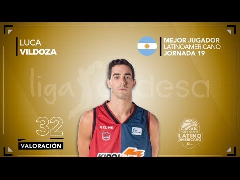 Luca VILDOZA, Mejor Jugador Latinoamericano de la Jornada 19 | Liga Endesa