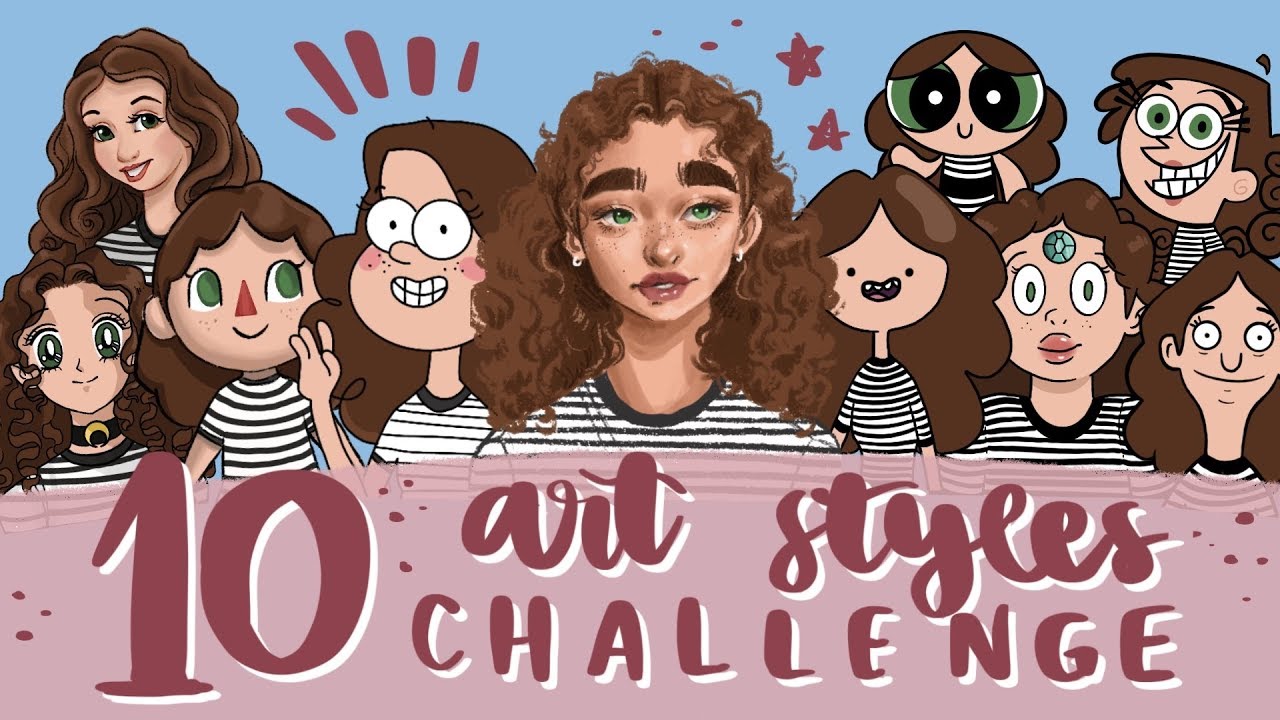 10 Art Styles Challenge! - YouTube