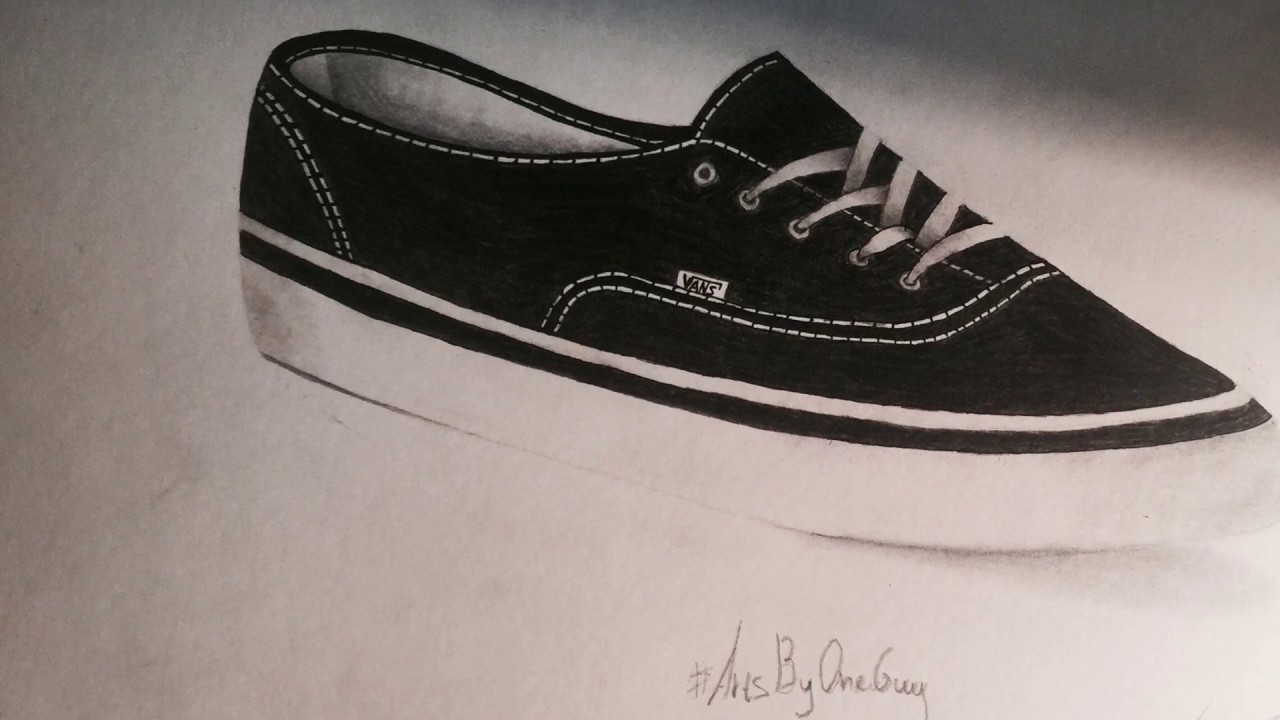 How to draw Vans / ArtsByOneGuy / Рисую Вансы - YouTube