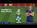 EFOOTBALL PES 2024 PPSSPP UPDATE CAMERA PS5 TIM EROPA &amp; LIGA ARAB NEW BOOTS