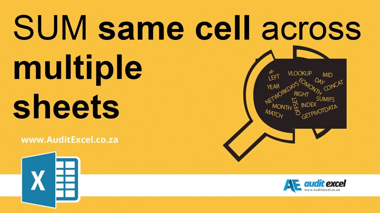 How To Sum Cells From Multiple Worksheets In Excel