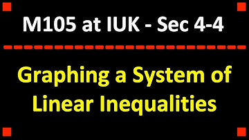 Graphing a System of Linear Inequalities ❖ College Algebra ❖ Algebra 1