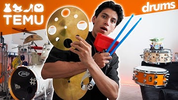 Cimbalen en drumaccessoires van TEMU uitproberen