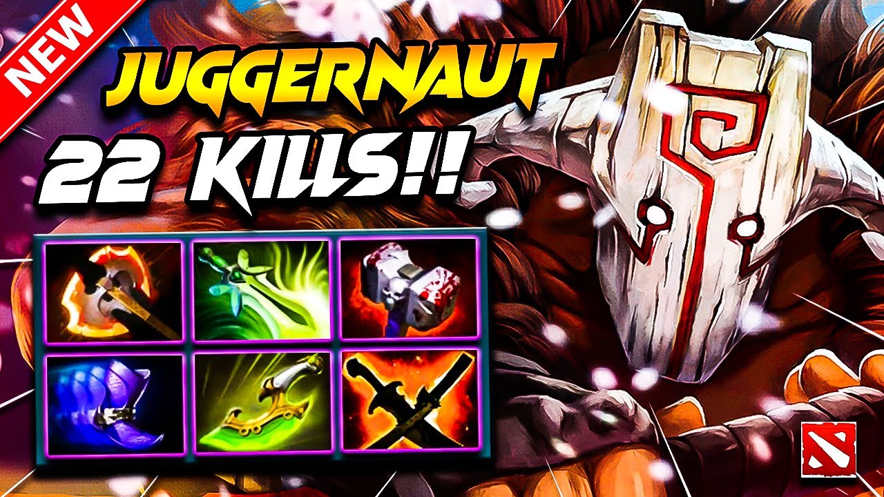 22 Kills!! JUGGERNAUT Dota 2 Gameplay | DOTA 2 Juggernaut Carry Build Pro Gameplay Guide 7.39