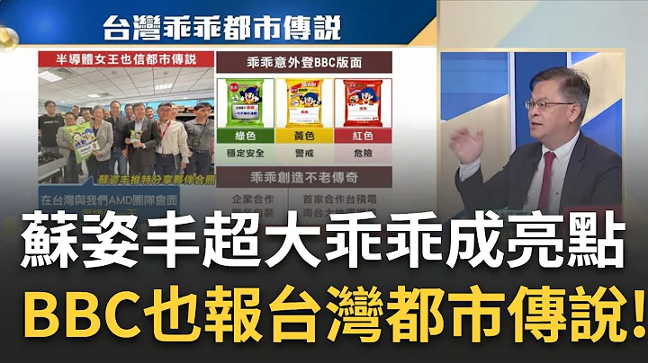 苏姿丰也信乖乖都市传说? 特制大乖乖吸睛揭转型故事? 护国神山给足灵感!乖乖首次联名搭"台积" 揭转型传奇史!｜王志郁 主持｜20230720| Catch大钱潮 feat.黄世聪 - 天天要闻