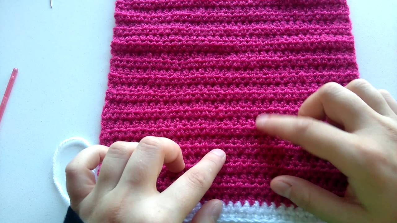 Cours de crochet numéro 7: compter les rangs en demi brides 