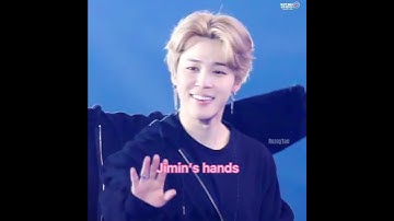 Jimin’s hands are tiny 🖐🏻💜🥺