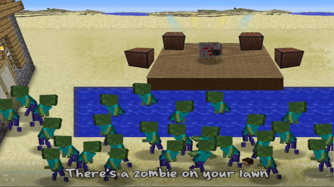 Plants vs Zombies Mod Minecraft of 
