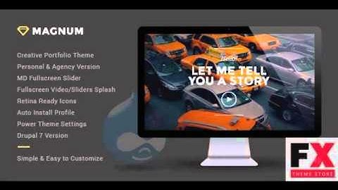 Preview Magnum - Creative Portfolio Drupal Theme TForest