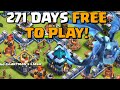 271 DAYS FREE TO PLAY IN 2025! | Let's trophy push some with Electrone! | TH13 | Clash of Clans