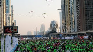 Dubai Transforms Into A Running Track For Dubai Run 2024