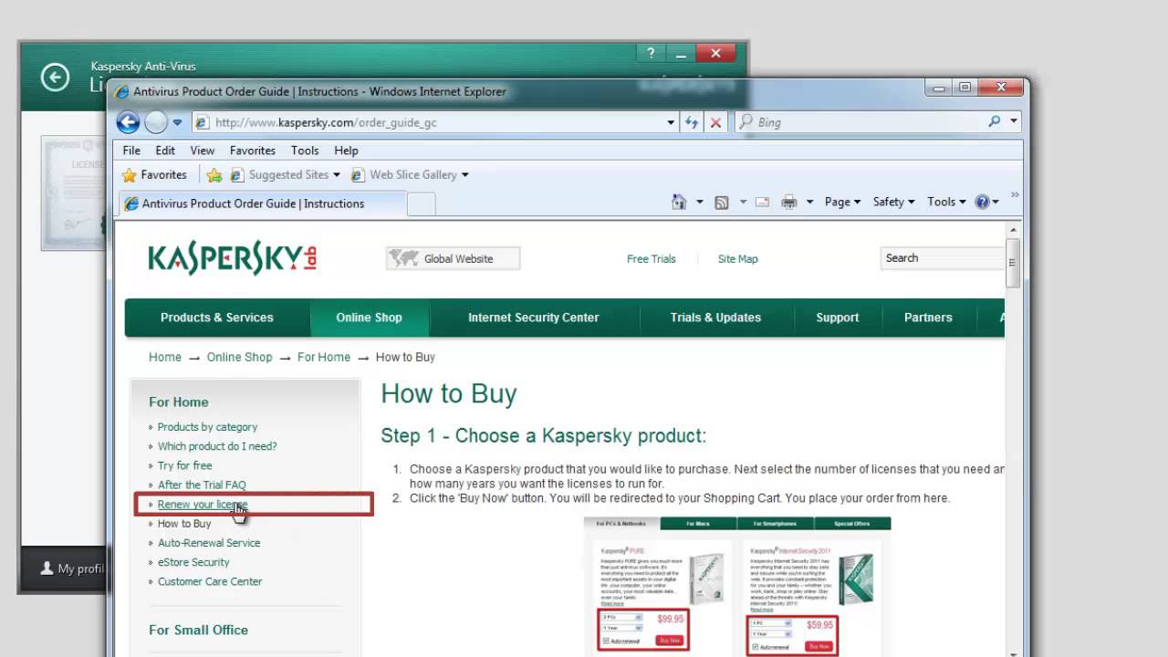 How To Renew Or Add A New Kaspersky Anti Virus 2014 License