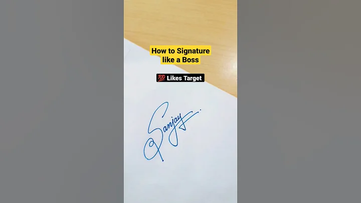 #sanjay #signature #style #name #shorts