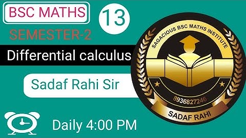 Differential calculus for maths honours and subsidiary,upsc and bpsc maths optional also useful.