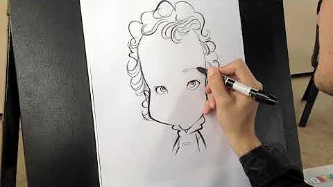 B&W Caricature example