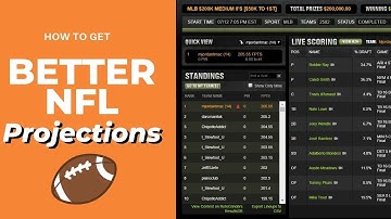 How to get better NFL DFS Projections