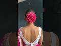 Bougainvillea Hair Bun Hack 💕 कागज के फूल #hairstyle #hairbun #hacks #weddingseason