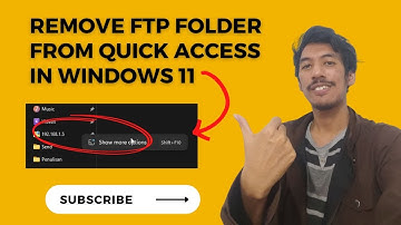 Remove FTP Folder From Quick Access in Explorer Windows 11