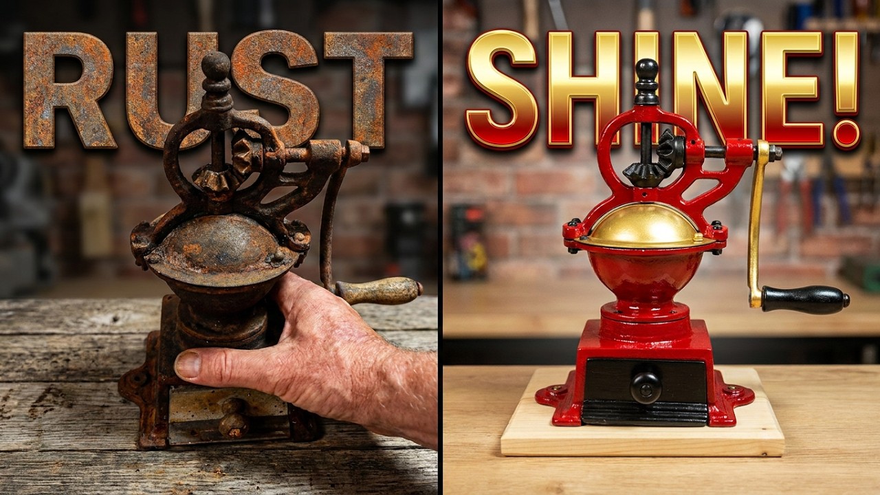 Restoring a 100 Year Old Mini Coffee Grinder! - YouTube