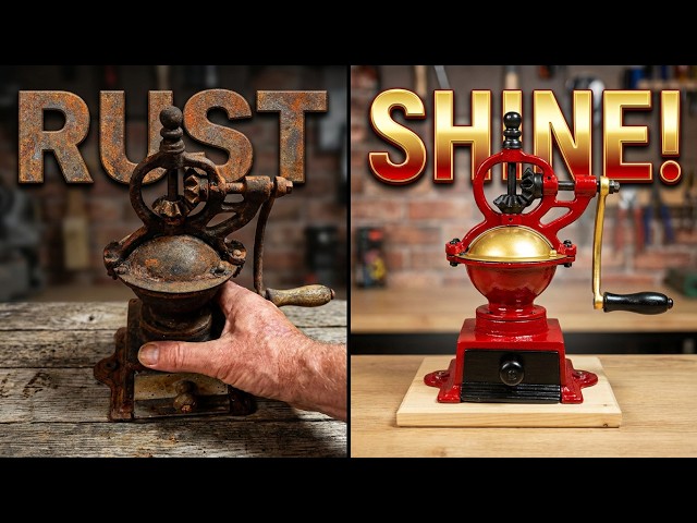 Restoring a 100 Year Old Mini Coffee Grinder! - YouTube