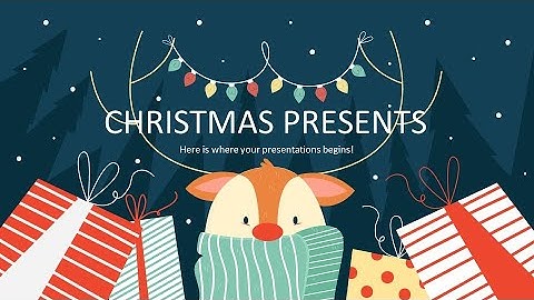 Free Christmas Presents PowerPoint Template & Google slides Theme by GreatPPT.com