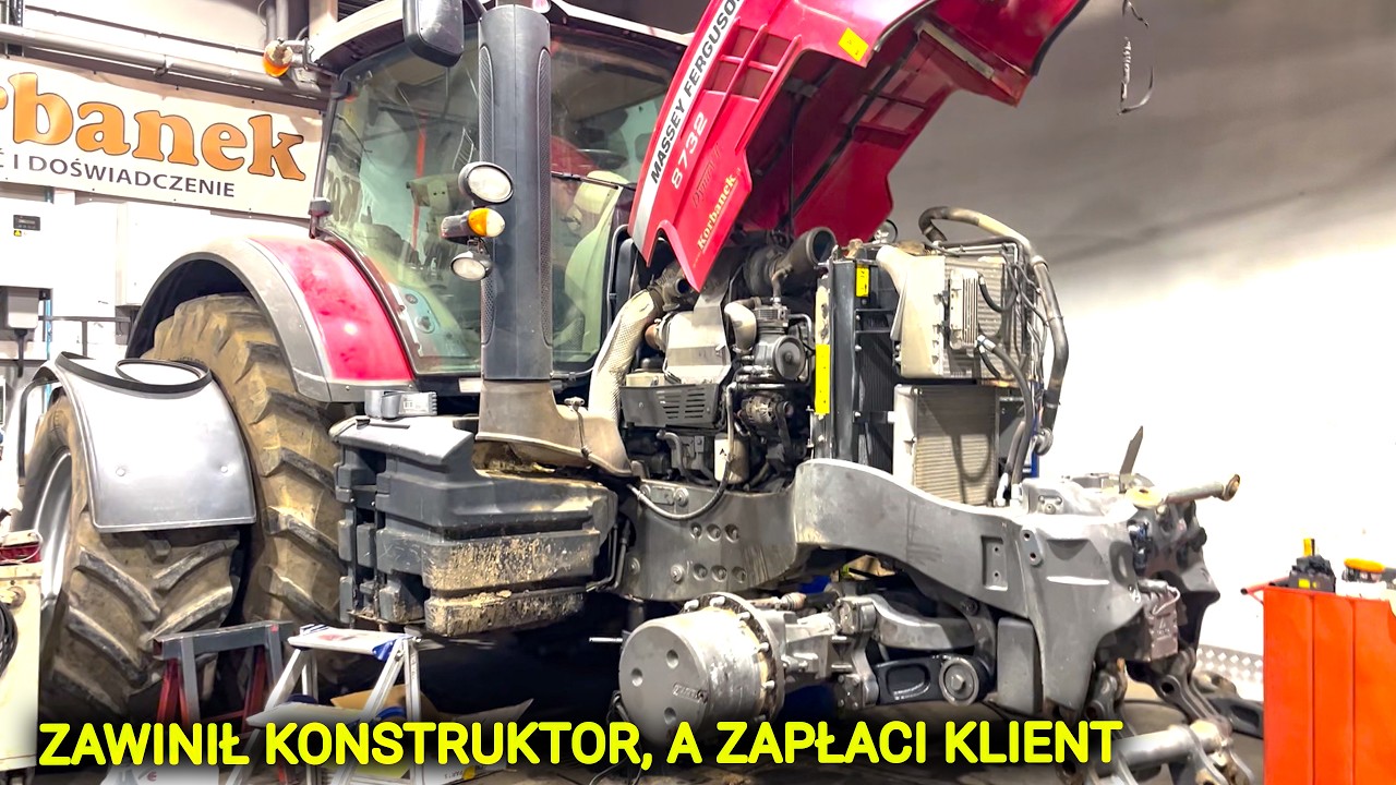 ZAWINIŁ KONSTRUKTOR  - MASSEY FERGUSON 8732 NA SERWISIE