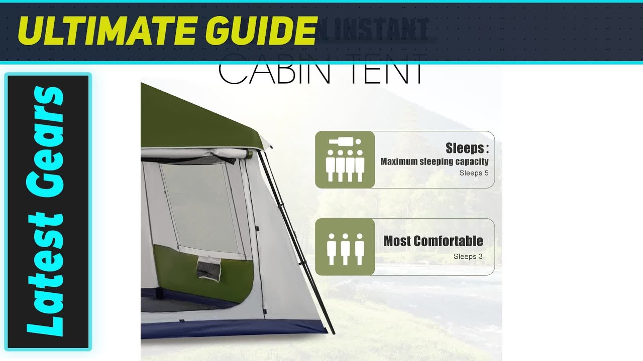 YOLENY Instant Cabin Tent: The Ultimate 60-Second Family Camp!