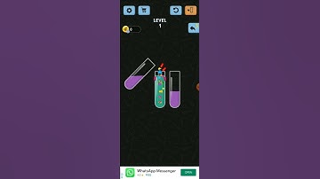 Water Color Sort Level 1 Solved