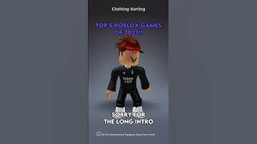 TOP 5 ROBLOX GAMES OF 2023! 🌟 💎 💥