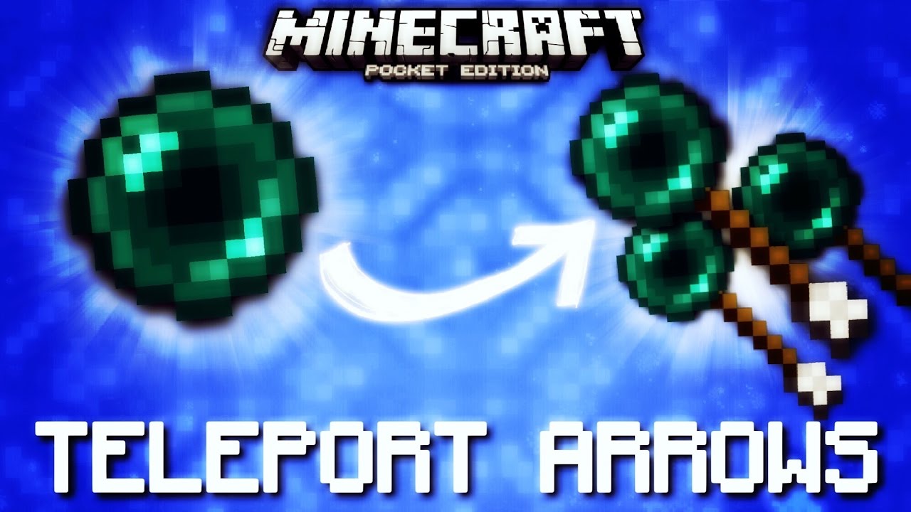 Minecraft Pocket Edition - TELEPORTING ARROWS [Command 
