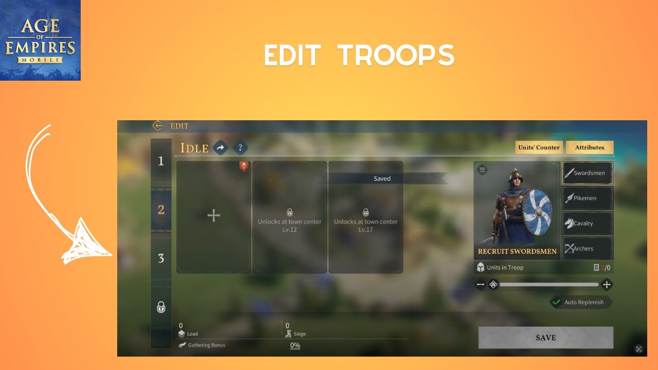 How to Edit Troops in Age of Empires Mobile