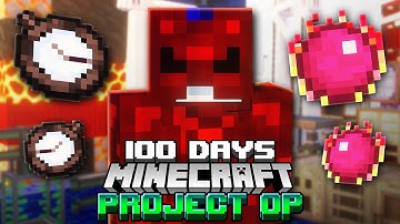 We Spent 100 Days in Project Overpowered Skyblock in Minecraft