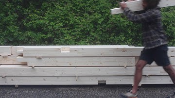 How to Build a Timber Frame Studio | Part 2 | Floor Bearers Half-laps