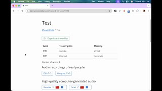 Create a custom word list in Chinese pinyin translator