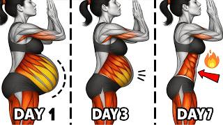 Quick 10-Min Belly Fat Loss Workout ➜ Standing Only Exercises for Women | No Jump
