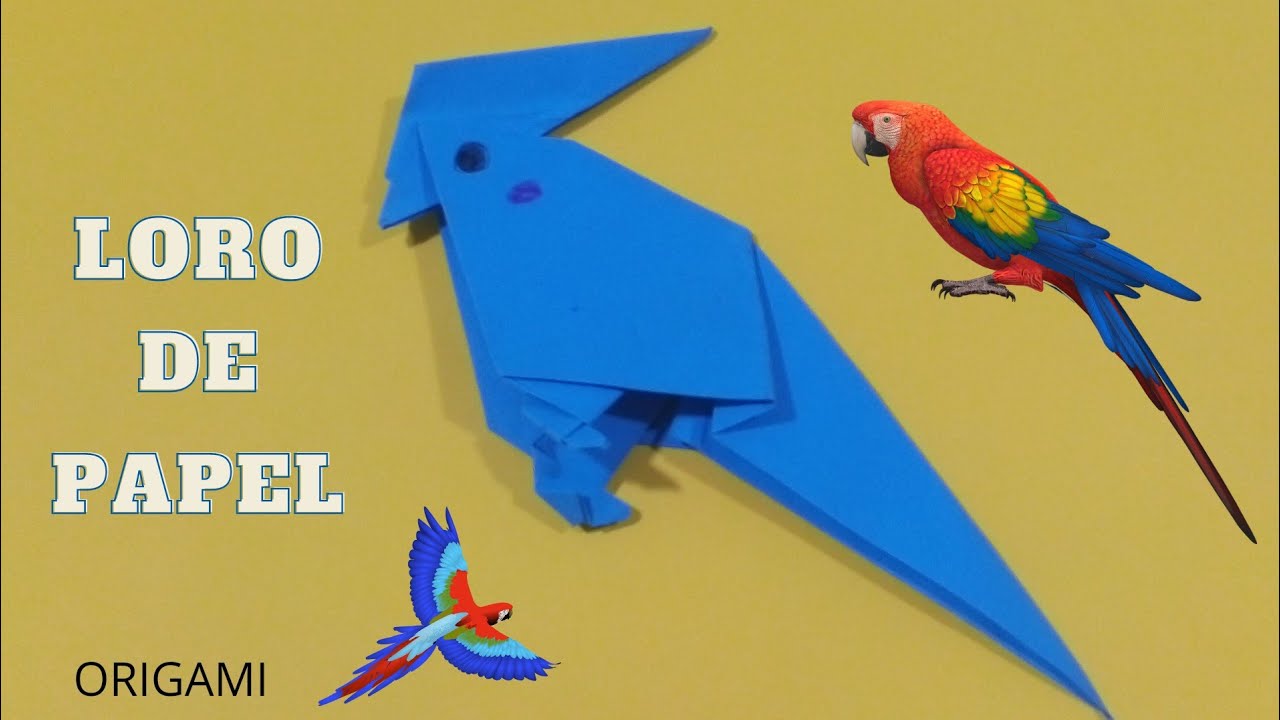como hacer un LORO de papel 🤩🤩😍 - YouTube